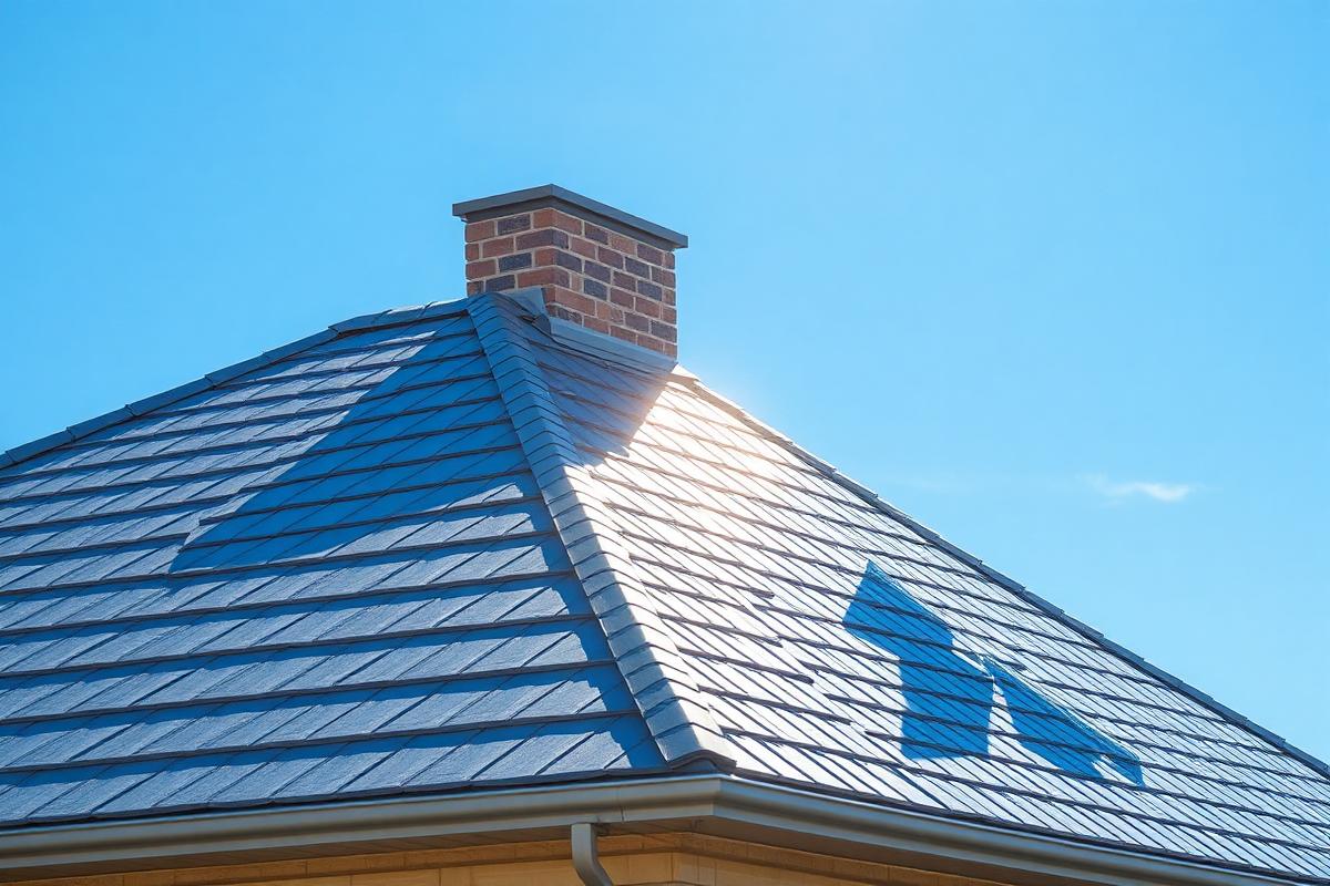 Light-colored reflective roofing on a Colorado home